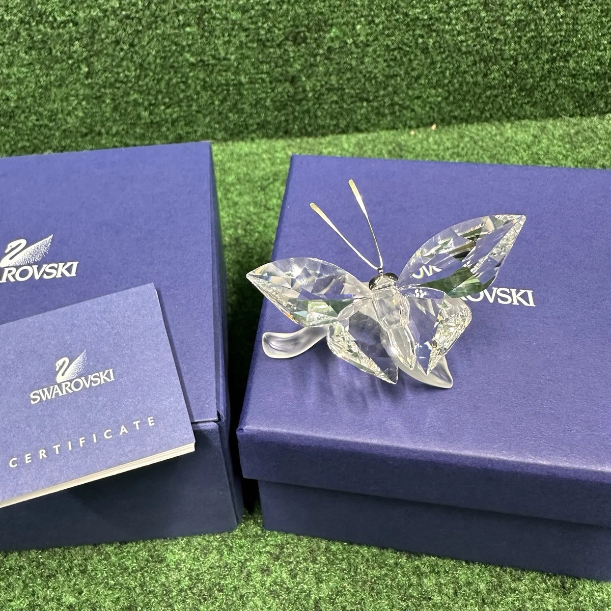 Swarovski Butterfly On Leaf for sale | eBay