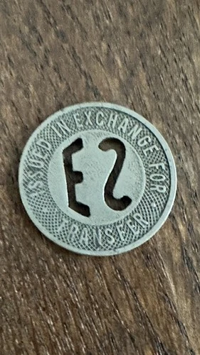 East Side Eastside Omnibus Corporation Transit Token RARE image 3