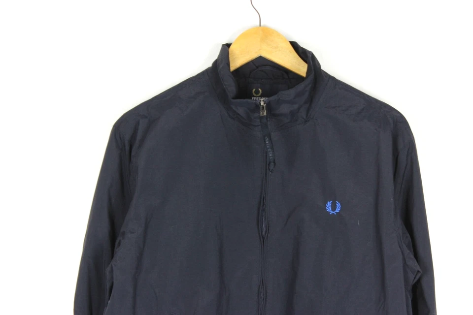 Blouson bomber homme FRED PERRY taille M bleu ourlet élastique fermeture... - Photo 4/4
