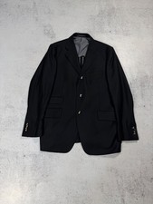 Corneliani ID Men's Classic Black 3 Button Tuxedo Blazer Wool Men's Jacket Sz 50