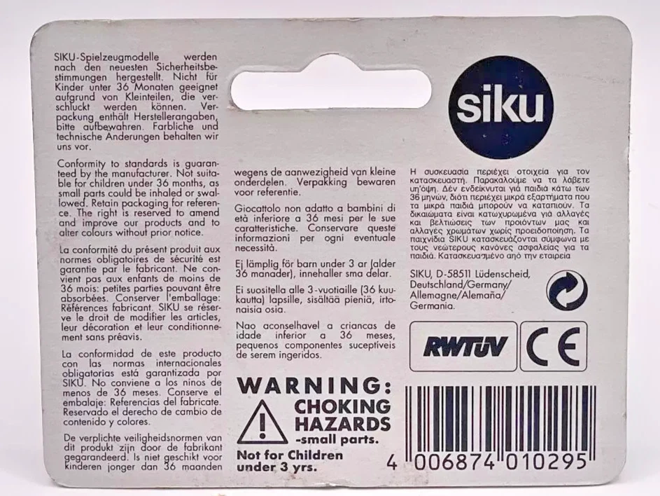 Vintage 1990's Siku Super Serie 1029 Mercedes-Benz C220 C-Class in Red - Image 4 of 4