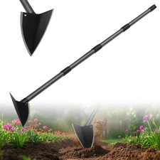 Hoe Garden Tool,Triangle Gardening Hoe with Sharp Blade for Digging,Weeding,Cutt
