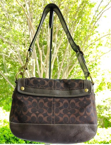 Coach MEDIUM F11147 Vintage Brown 65th Anniversary Soho Signature C Canvas Bag - Picture 3 of 23