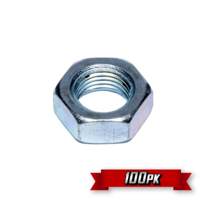Hex Jam Nut, 5/16''-24 RH Thread, Zinc {100pk}