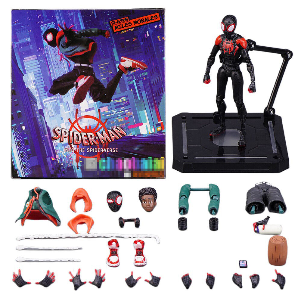  SPIDER-MAN Figure Miles Morales Spiderman 2 Marvel 15 cm : Toys  & Games