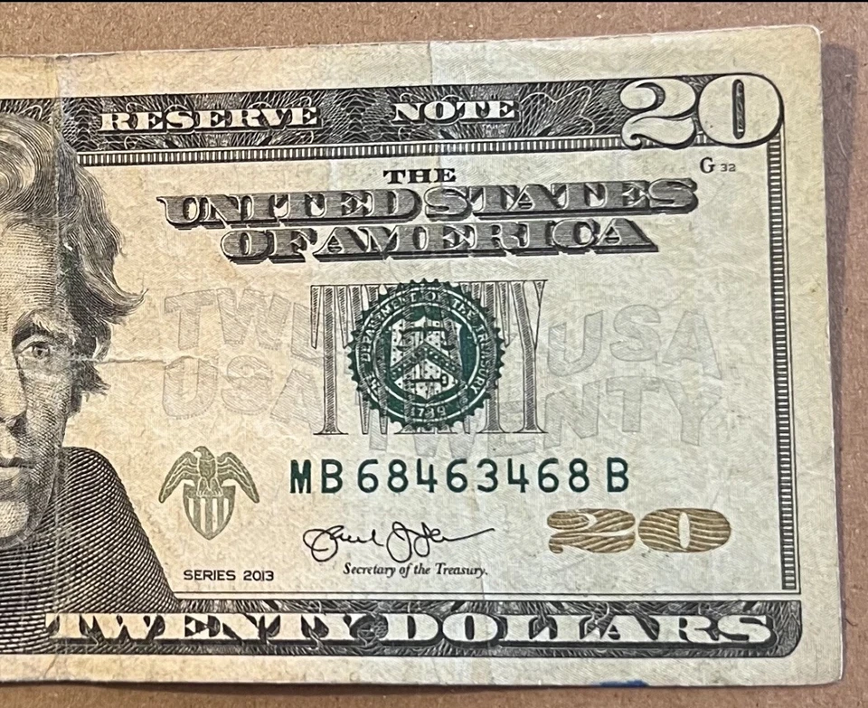 2013 $20, bookends plus ink smear - Image 2 of 4