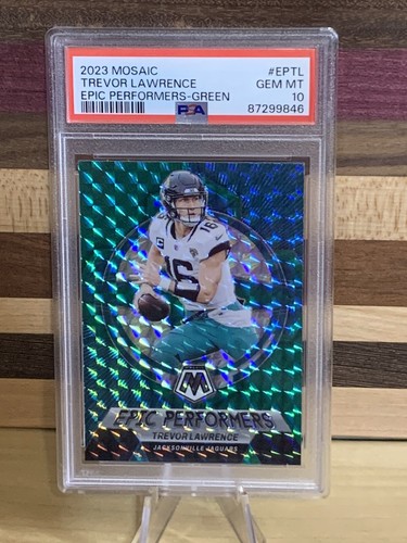 🔥💎 2023 Mosaic Trevor Lawrence Epic Performers Green PSA 10 Gem Mint Low Pop 4 - Picture 1 of 2