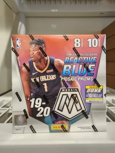 2019 Panini Mosaic Mega Box Reactive Blue Prizm Basketball SEALED SHIPS TODAY