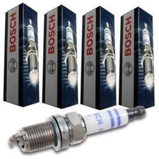 Set Of 4 VW AUDI 2.0L Turbo Genuine BOSCH SPARK PLUGS 2.0T Platinum / Iridium