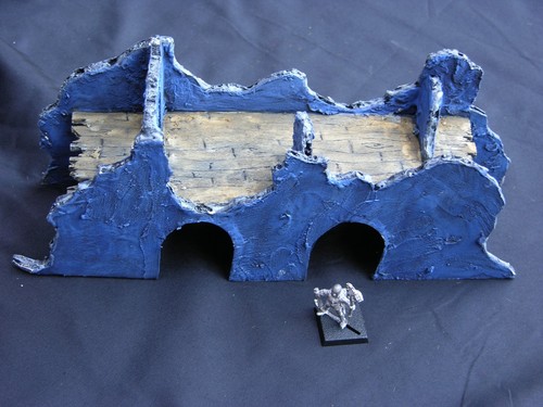 WARHAMMER SCENERY , SCRATCH BUILT RUIN, PAINTED - Picture 4 of 6