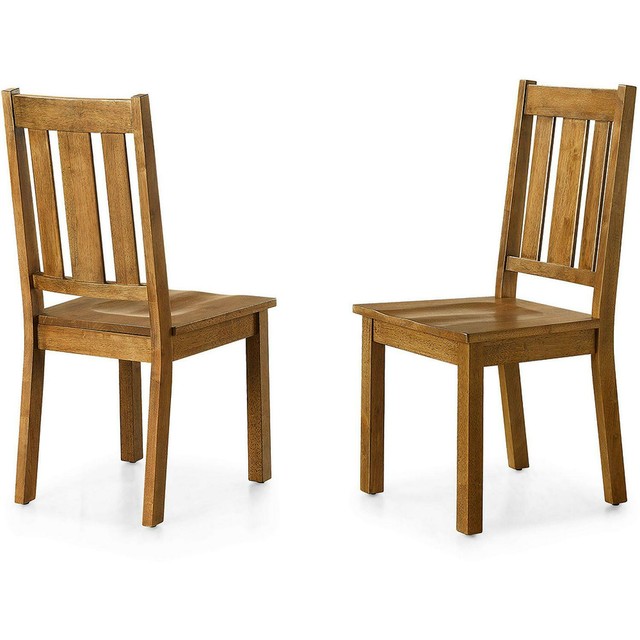 Better Homes & Gardens Bankston Dining Chair Set of 2 - Honey Finish