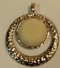 Ringed Moon Pendant W/Magnetic Clasp