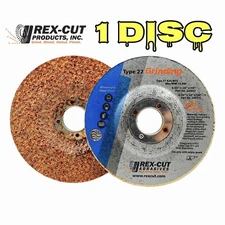 ☀️Rex-Cut 4-1/2" A24 Cotton Fiber Grinding Blending Wheel, Fast Cut Weld Removal