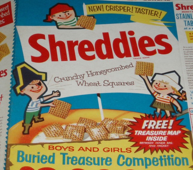 1950's Nabisco British SHREDDIES cereal box eBay