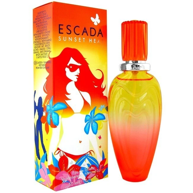 ESCADA SUNSET HEAT WOMEN 50ml EDT Spray Women Perfume Sealed Box Genuine