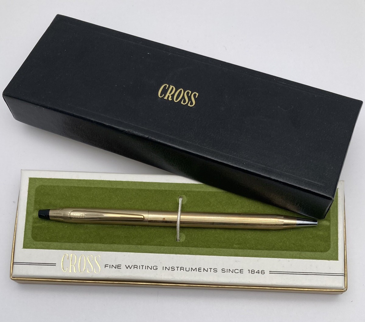 Vintage Cross 12kt Gold Filled Ball Point Pen USA Made | eBay