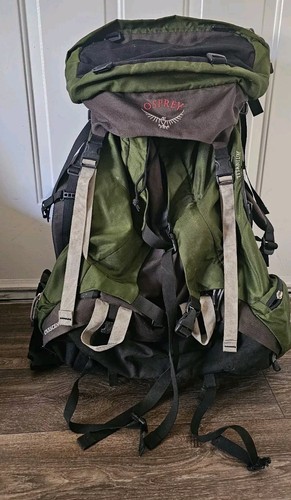 Osprey Crescent 90 Titanium Hiking Backpack In Army Green