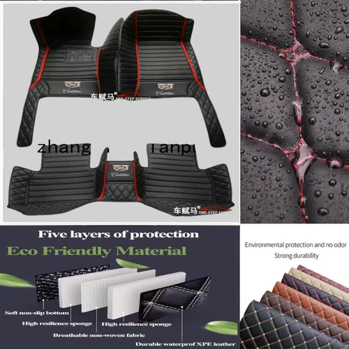 For Cadillac All Models Car Floor Mats Waterproof Front Rear Carpets Auto Mats - Imagen 31 de 41