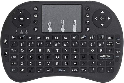 Handheld Mini Wireless Keyboard with Touchpad,Stylish 2.4GHz Keyboard Controller