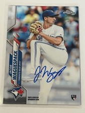 2020 Topps Chrome Jacob Waguespack Rookie Auto #RA-JW Blue Jays