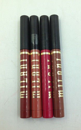 Milani Stay Put Matte Lip Crayon Longwear Lipstick Red Brown Nude Fuchsia Lot 4