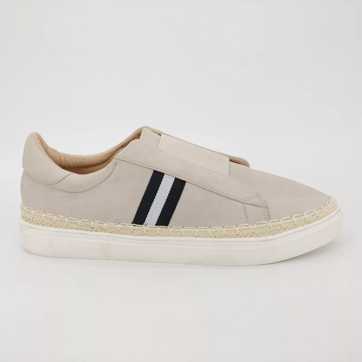 CCOCCI Womens Marcus Faux Leather Slip On Jute Sneaker Elastic