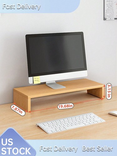 Wooden Monitor Stand Riser,Desktop Screen Heightening Rack for Computer & Laptop - Picture 18 of 36