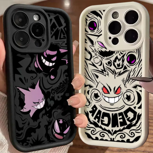 Anime Gengar Cartoon Phone Case For iPhone 16 15 14 13 12 11 Pro Max Plus