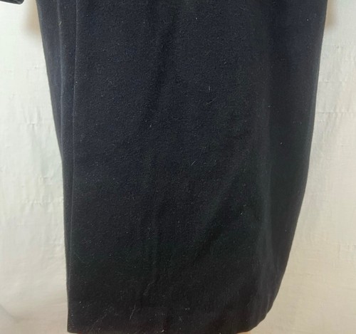 Casual Corner Black 100% Wool Coat Shawl Collar Dbl Breast XL - Picture 4 of 11