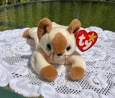 TY Beanie Babies Collection"Snip"Siamese Cat Retired 1996 4120