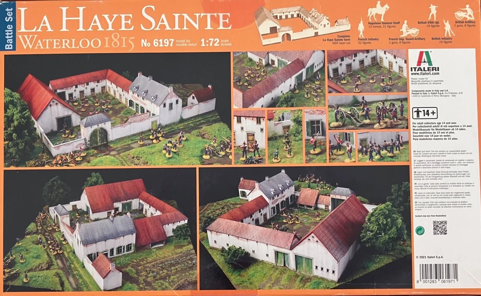 Juego de figuras pintadas a mano La Haye Sainte Plus escala 1/72 ITALERI 6197 sin pintar Foto 3 de 4
