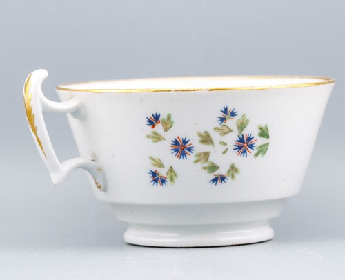 Antique English Worcester Porcelain Tea Cup Flower Gilt Late 19th Century - Picture 6 of 9
