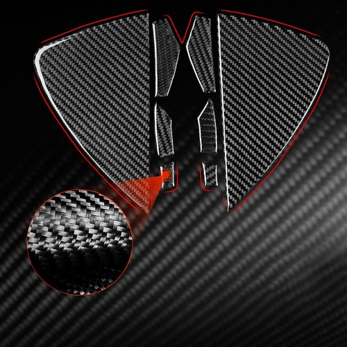 For Tesla Model 3/Y 2017-2022 Real Carbon Fiber Dashboard Both Sides Panel Trim - Picture 2 of 10