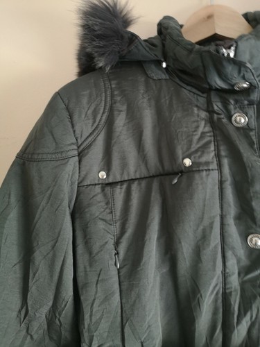 Nuage Dark Green Full Zip Hooded Winter Jacket/Coat - Women's Medium - Picture 2 of 9