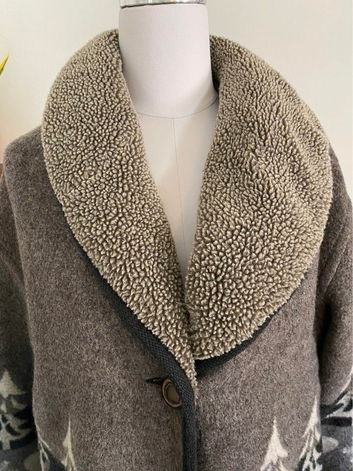 Rue Grenelle Vintage 70s / 80s Wool Winter Scene … - image 2