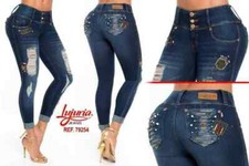 LUJURIA JEANS, Colombian Fashion Butt Lifter Patch Skinny Push Up Jeans  79254