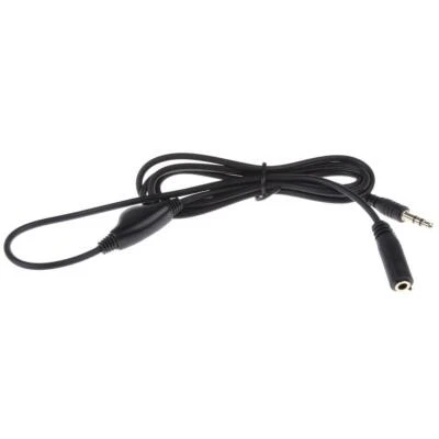Câble d'extension audio pour écouteur stéréo 3,5 mm M/F 1M avec contrôle du volume - Photo 1/4