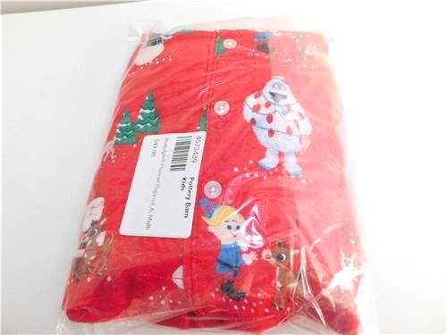 Pottery Barn Kids Rudolph Flannel Pajamas Size 6 NWT - Picture 2 of 3