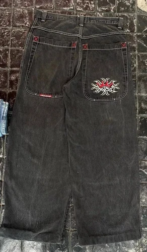 Unisex JNCO Hip-Hop Baggy Freizeit Skateboard Denim Retro weites Bein Hose 2025 - Bild 19 von 39