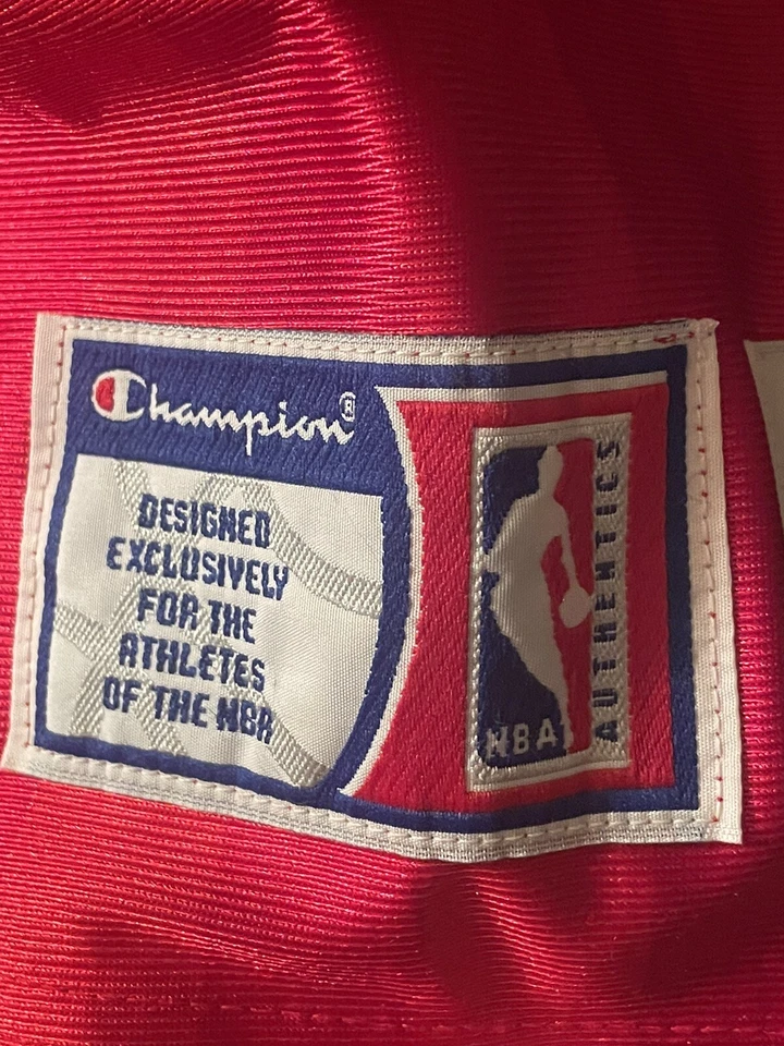 Vintage 90s Authentic Champion Shareef Abdur Raheem Jersey 3XL Atlanta Hawks - Image 3 of 4