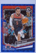 2023-24 Donruss Optic Blue Velocity #182 Tyus Jones - Washington Wizards