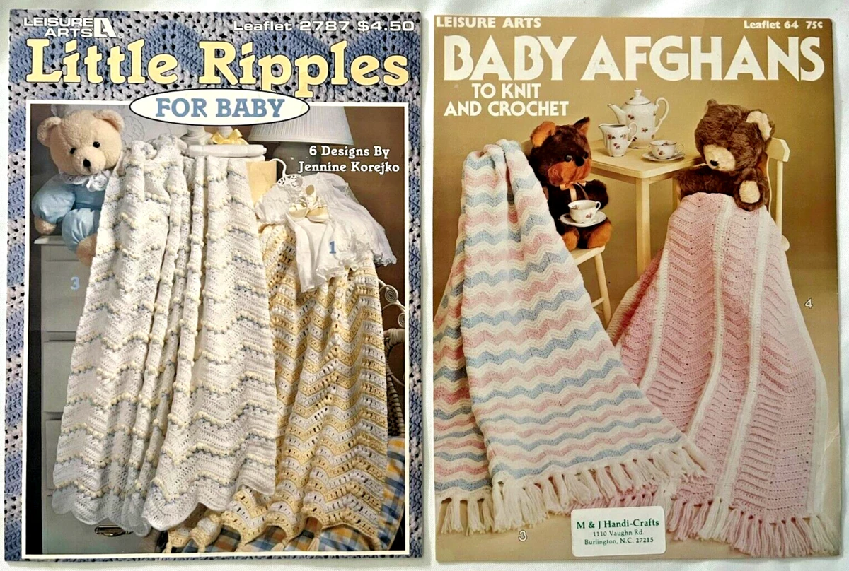 Ripple Wraps Little Ripples for Baby Afghans Blankets Crochet Patterns Books