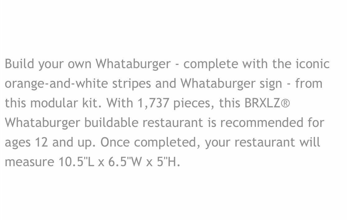 whataburger lego