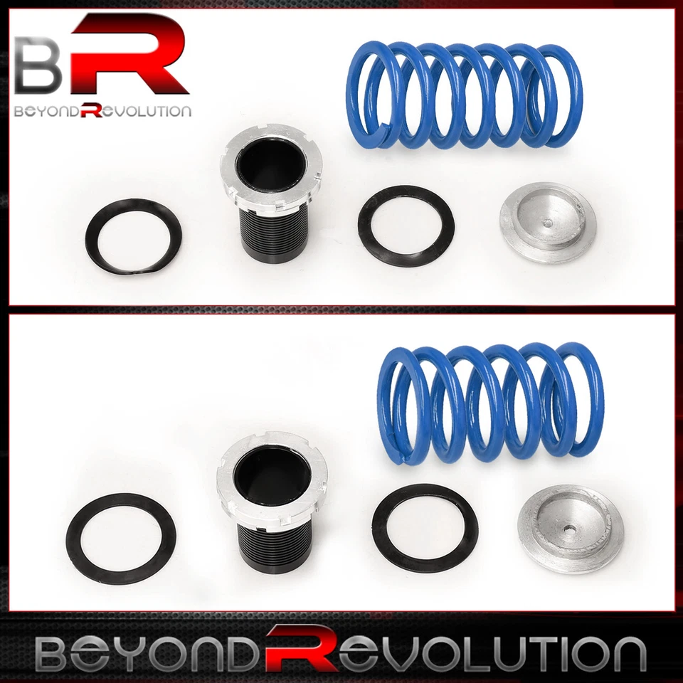 For 1989-1994 240SX S13 Drift 0-3" Adjustable Coilover Sleeves Lower Spring Blue - Изображение 2 из 4