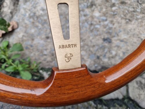 rare vintage Abarth wood Steering Wheel size 350 mm. - Picture 3 of 24