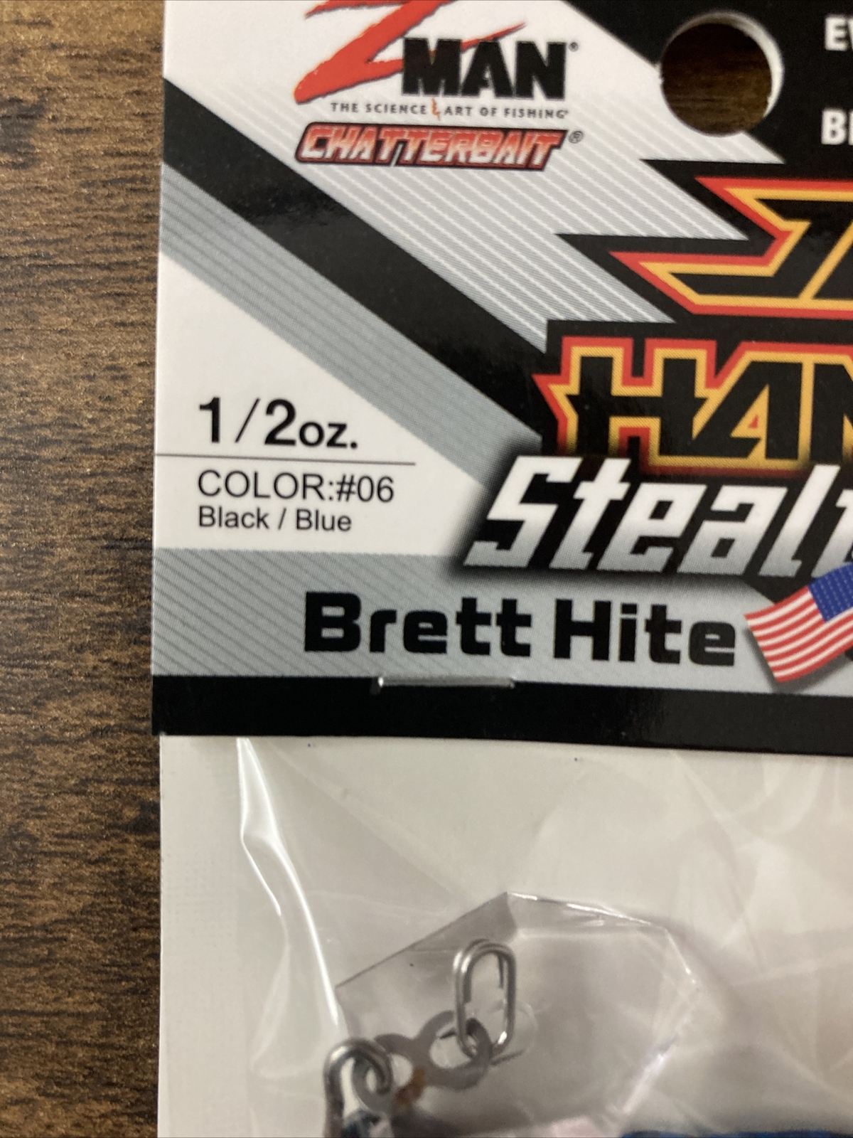Z-MAN CHATTERBAIT JACK HAMMER SB 1/2OZ CBSB12-06 BLACK/BLUE BN2309 - Image 3
