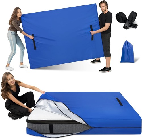 King Mattress Bag for Storage Moving Protector, Waterproof Reusable Mattress Cov - Picture 2 of 7