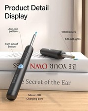 BEEar Endoscope BEBIRD X17 Pro with 6 LED Lights 1080P HD WiFi Ear Wax Removal