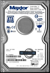 Maxtor diamondmax 10 driver Maxtor diamondmax 10 driver