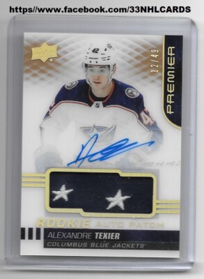 2019-20 UPPER DECK PREMIER ALEXANDER TEXIER ROOKIE AUTO PATCH 12/49